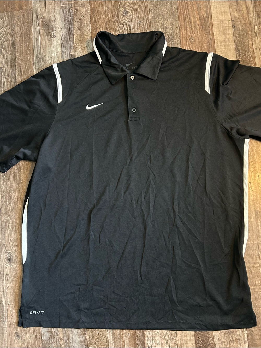 Nike Black Polo with White Accents
